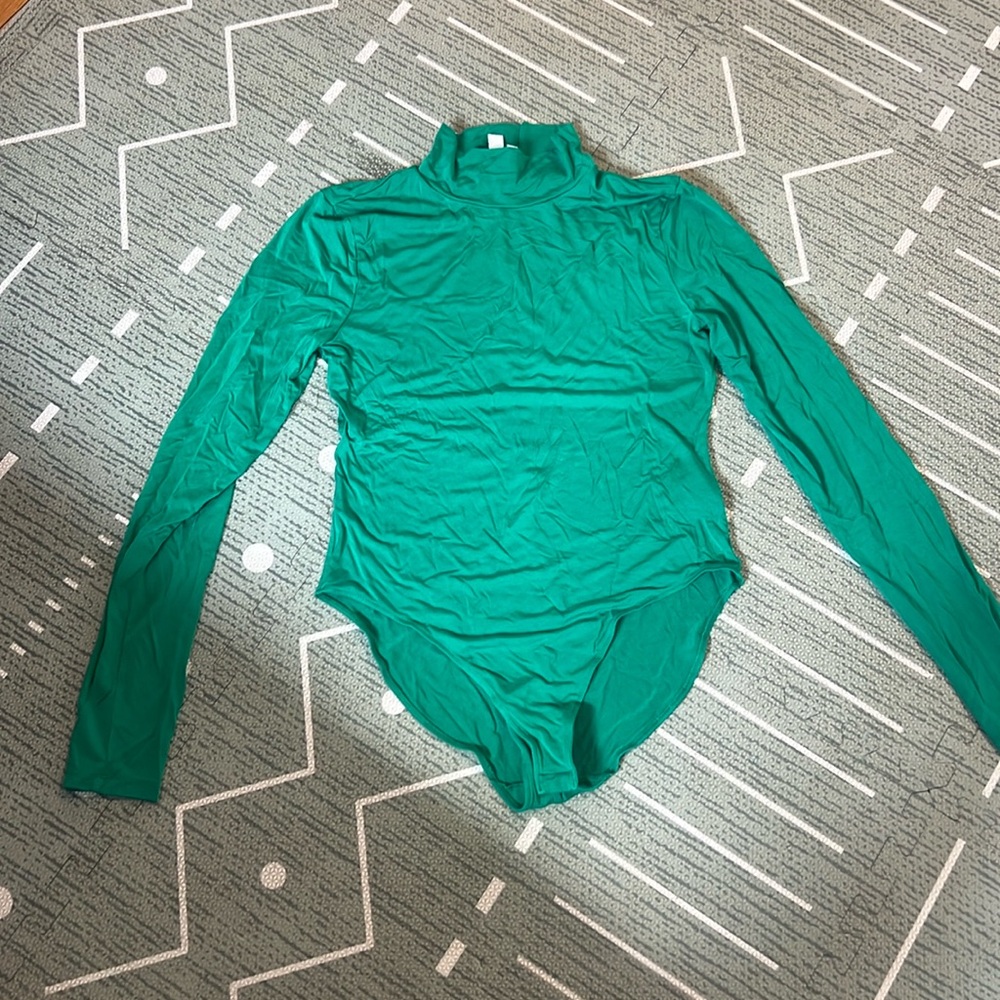& Other Stories Green Bodysuit Size M